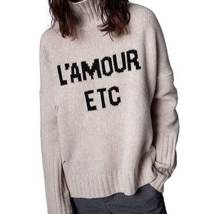 Zadig & Voltaire Alma L’Amour Etc Turtleneck Sweater S